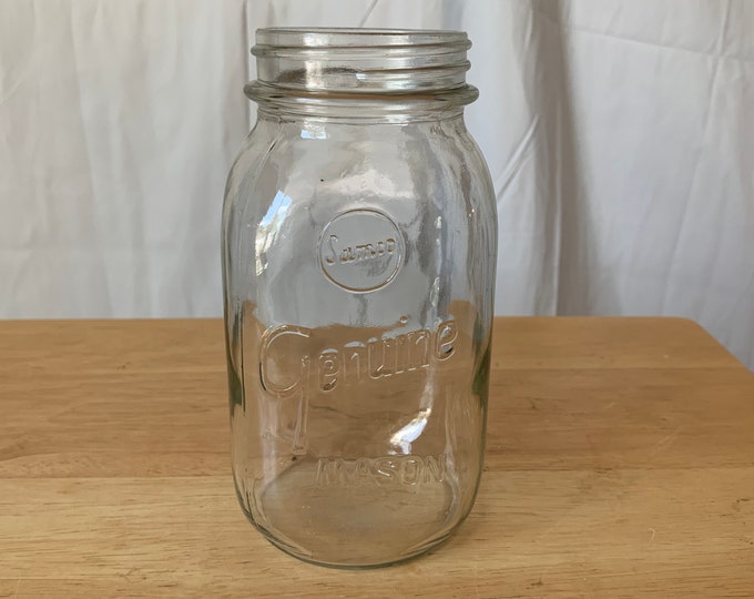 Vintage Clear Samco Genuine Mason Jar 1 quart (32 ounces)