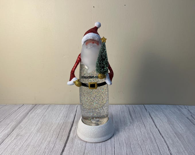 LED Lighted Santa Claus Water Snow Globe with glitter that swirls