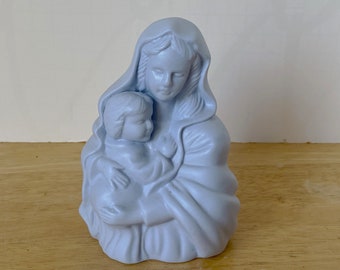 Hermitage Pottery Jade Porcelain Madonna and Baby