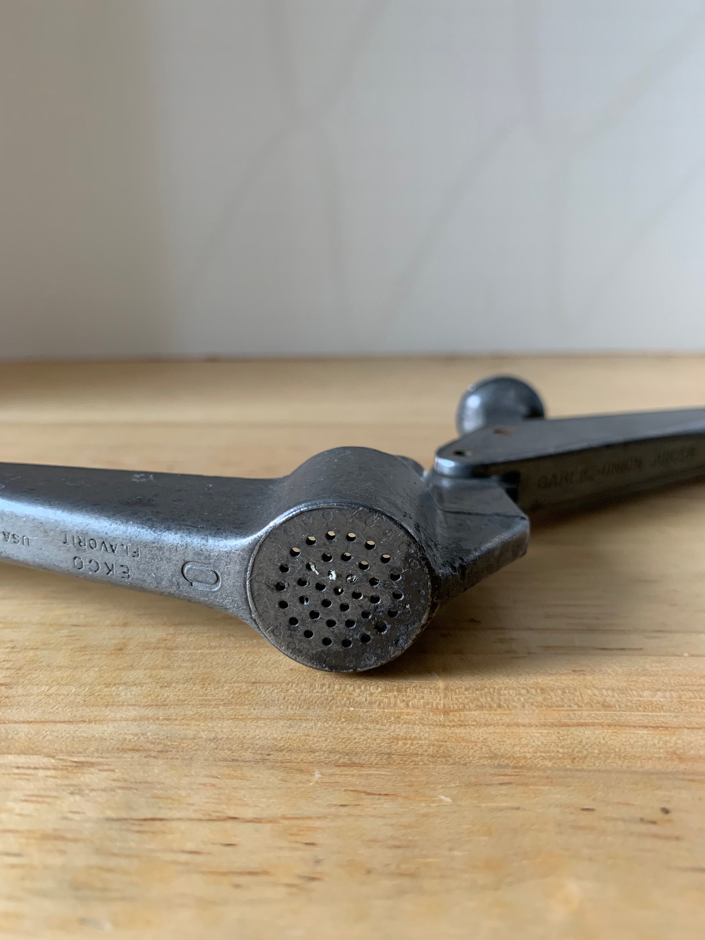 Vintage garlic press onion juicer from Ecko