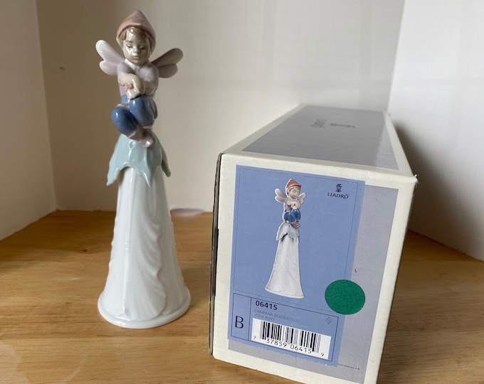 Lladro "It's a Boy" #6415 bell figurine with original box and paper inserts