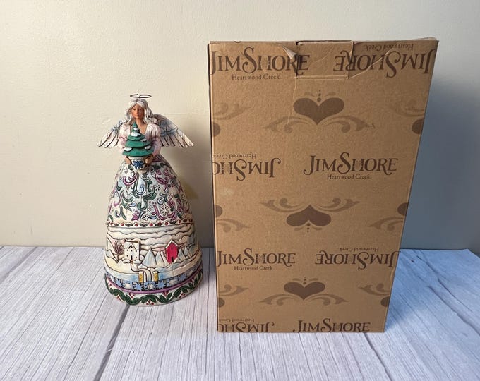 Jim Shore 2003 Angel of Winter "Landscape Sleeps" in original box and packaging C117677