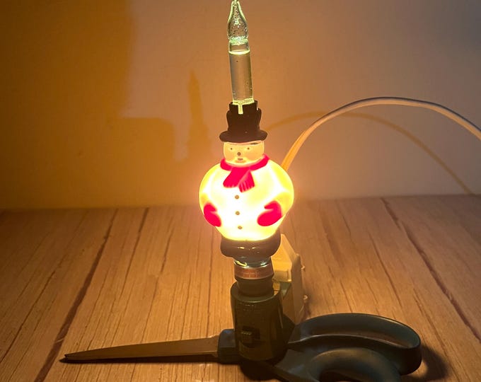 snowman bubble light night light