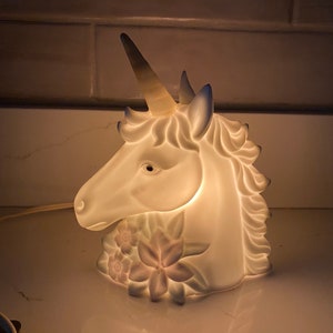 Unicorn Night Light Ceramic