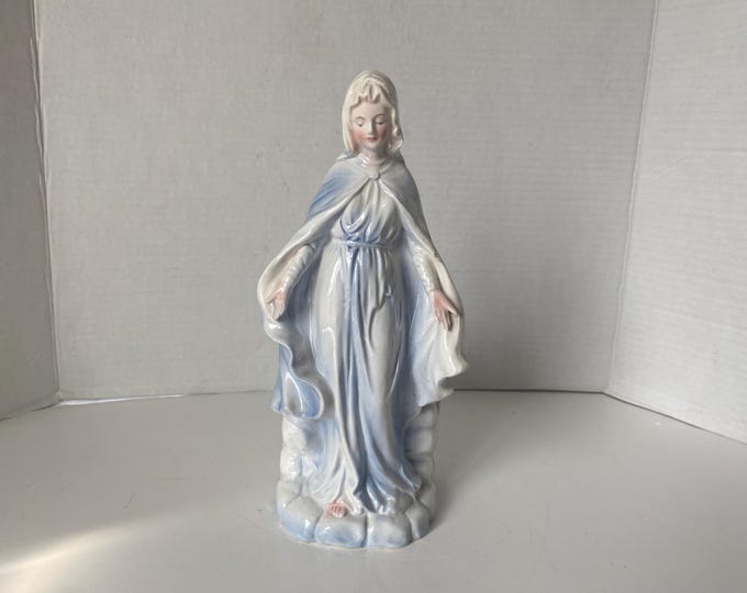 Vintage Relpo Madonna Porcelain Ceramic Planter #5779