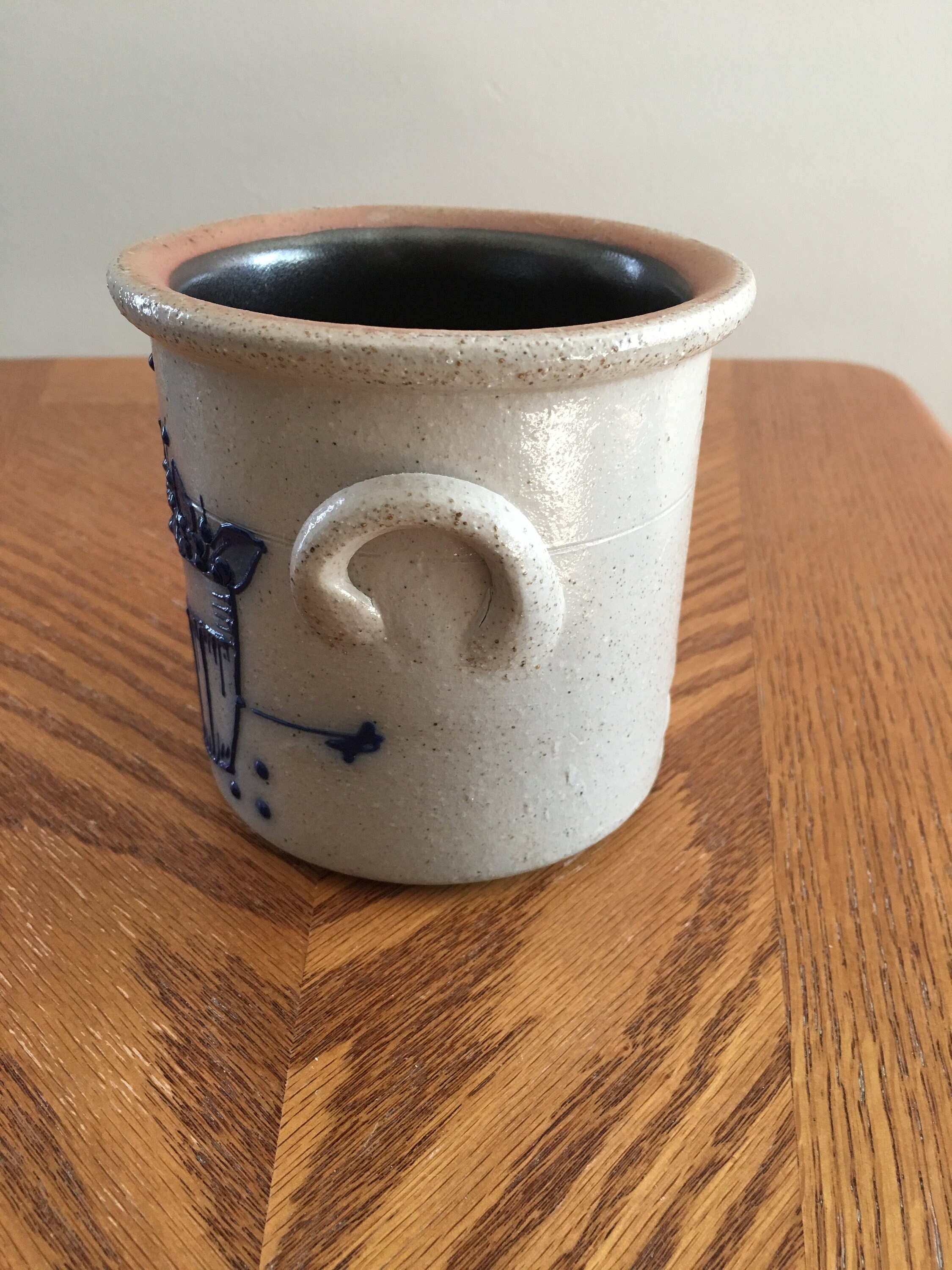 Salmon Falls Pottery Salt Glaze Blueberry crock