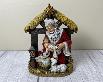 2010 Romans by Joseph Studios Knelling Santa manager scene figurine