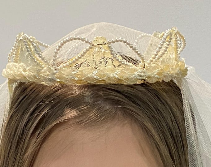 1960s-1970s choice of Vintage Holy First Communion Veil or Bridal Crown