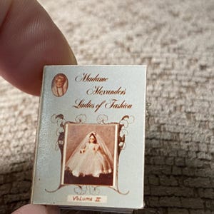 RARE Miniature Book Madam Alexander Ladies of Fashion Volume 2 Picture Book for dollhouse