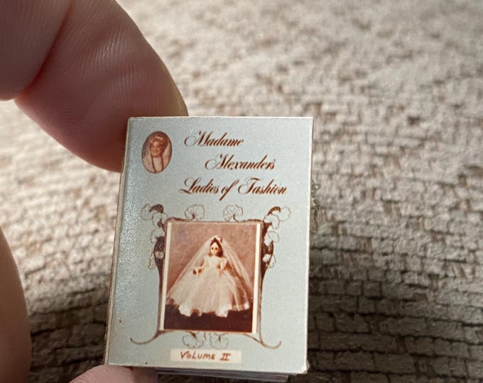 RARE Miniature Book Madam Alexander Ladies of Fashion Volume 2 Picture Book for dollhouse