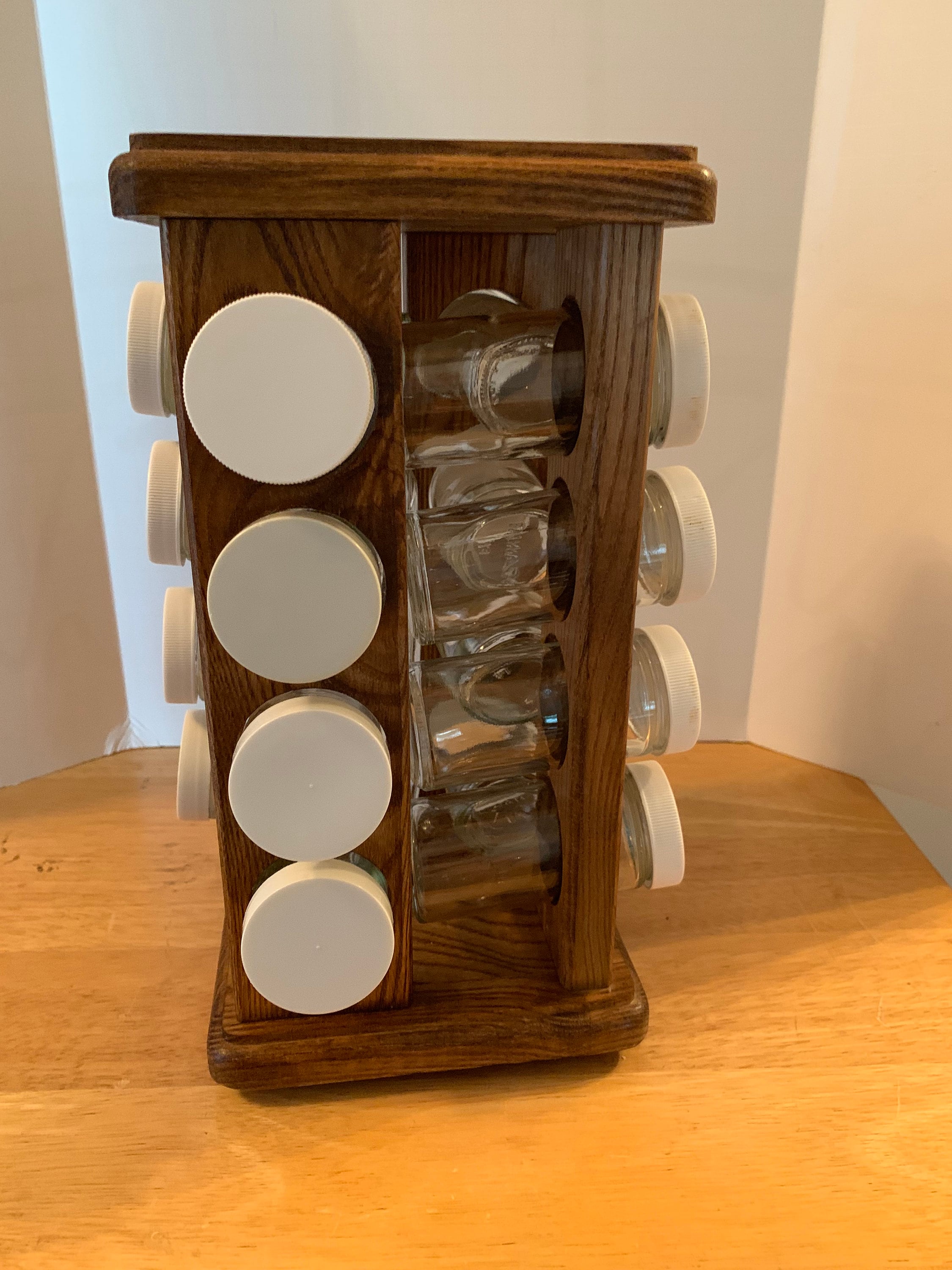 Vintage Cornwall complete 17 piece counter top lazy susan spice rack