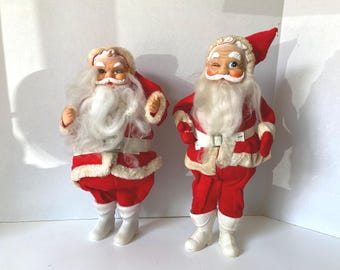 Choice of Vintage Santa Claus Doll with Rubber Face