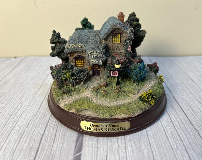 Thomas Kinkade lighted cottage "Heather's Hutch"