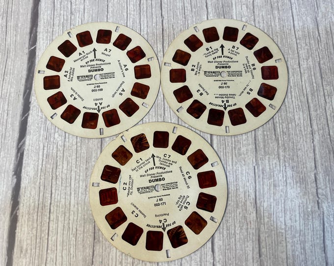 1978 Dumbo view master 3-reel set