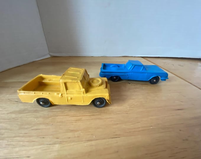 1960s Rubber Miniflex LandRover and Chevrolet Truck vehicles