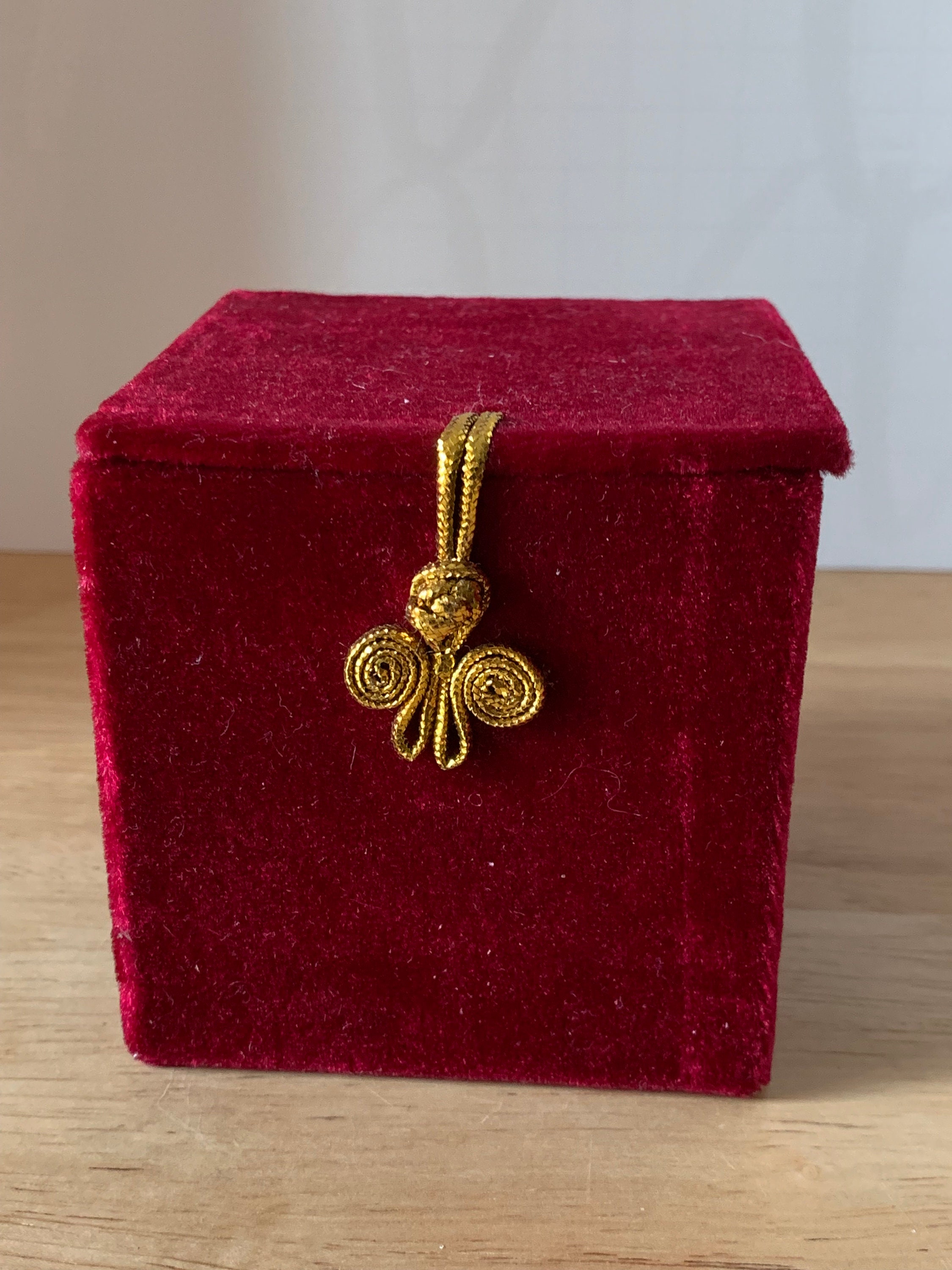 Li Bien inside painted christmas ornament