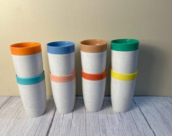 8 Vintage 1960's Cornish Therm-o-cups