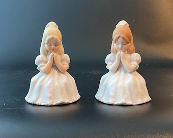 Choice of 1987 Enesco First Communion Porcelain Bisque Girl Figurine or Cake Topper