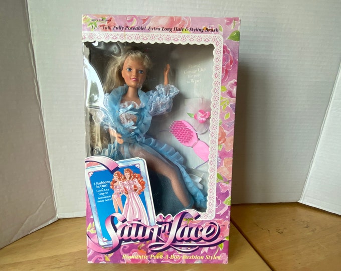 1990 Kid Kore Satin N Lace 11 1/2" Fashion Doll With Original Box