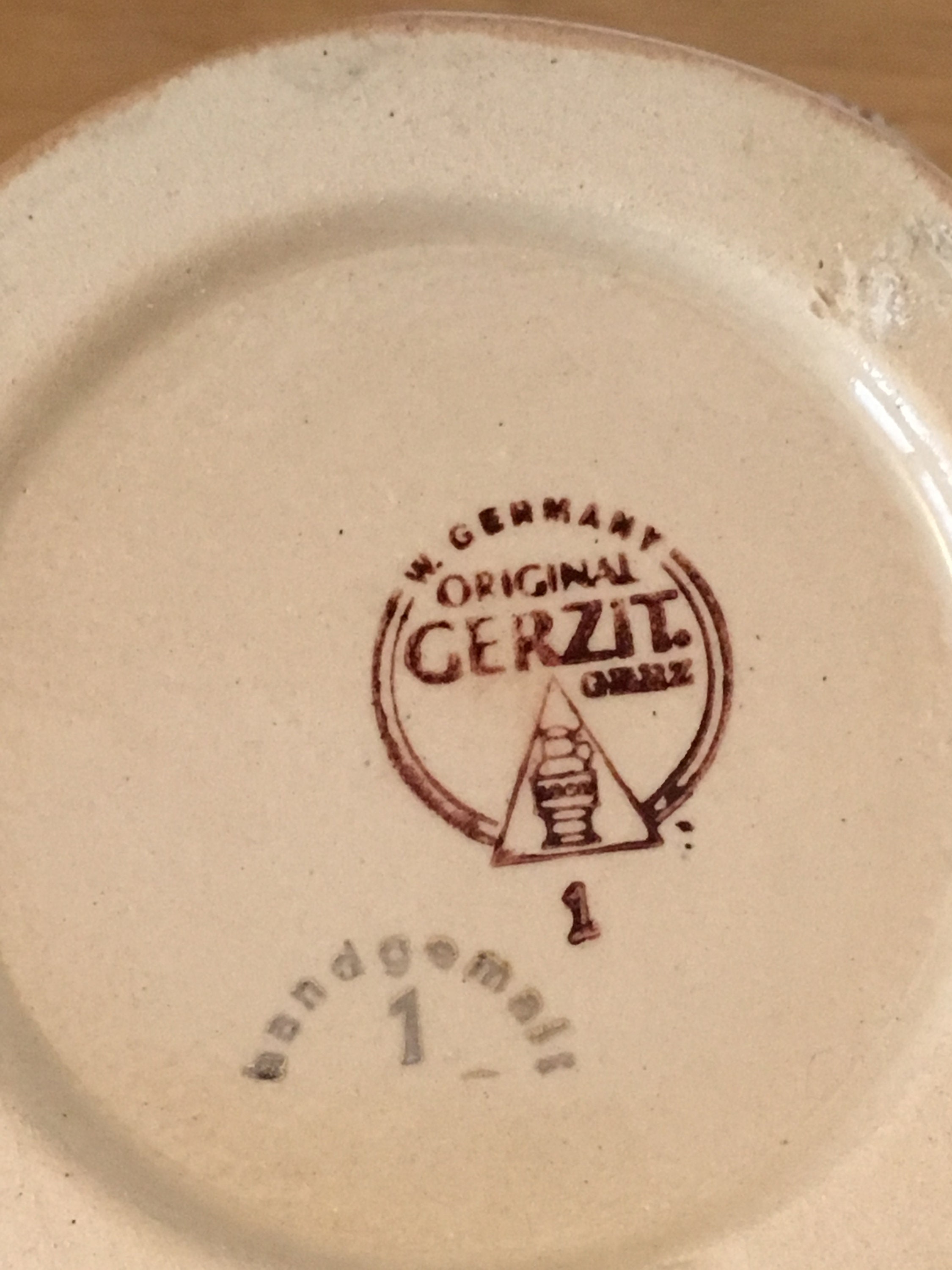 Vintage original Gerzit German beer stein