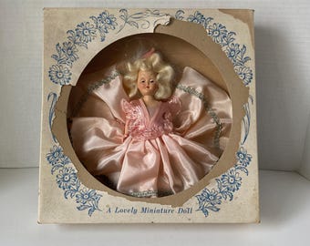 7" Sleepy Eyes Jointed Arms and Head Vintage Doll in Original Box Marked "Colonial" in an Unbranded box