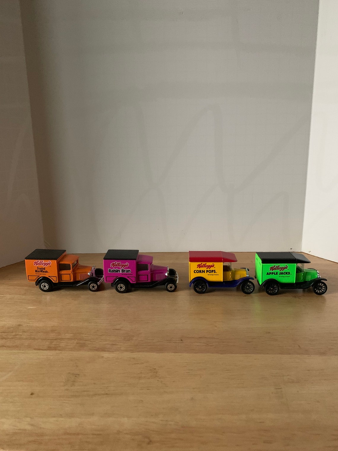 Vintage set of 4 Kellogg's Matchbox cereal trucks Etsy