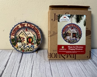 Jim Shore 2008 4011063 "Home for Christmas" hanging tree ornament in original box