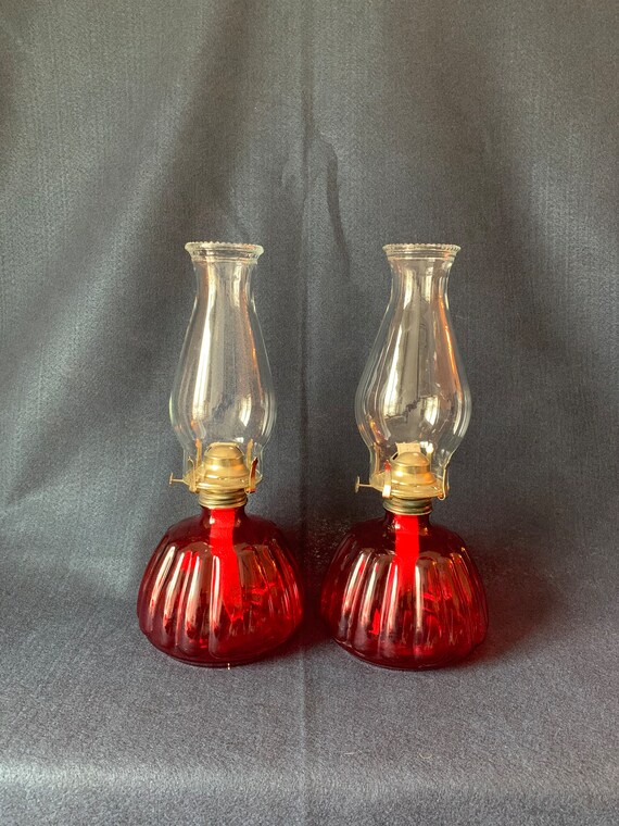 Red oil lamps deals