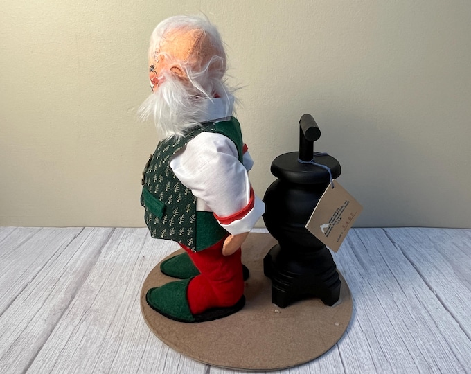 1992 Annalee Santa with Pot Belly Stove