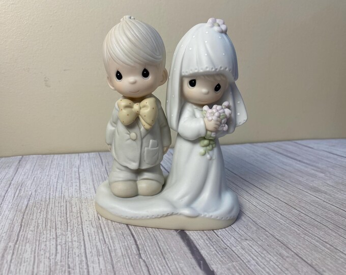 1979 Precious Moments "The Lord Bless You and Keep You" Cake Topper