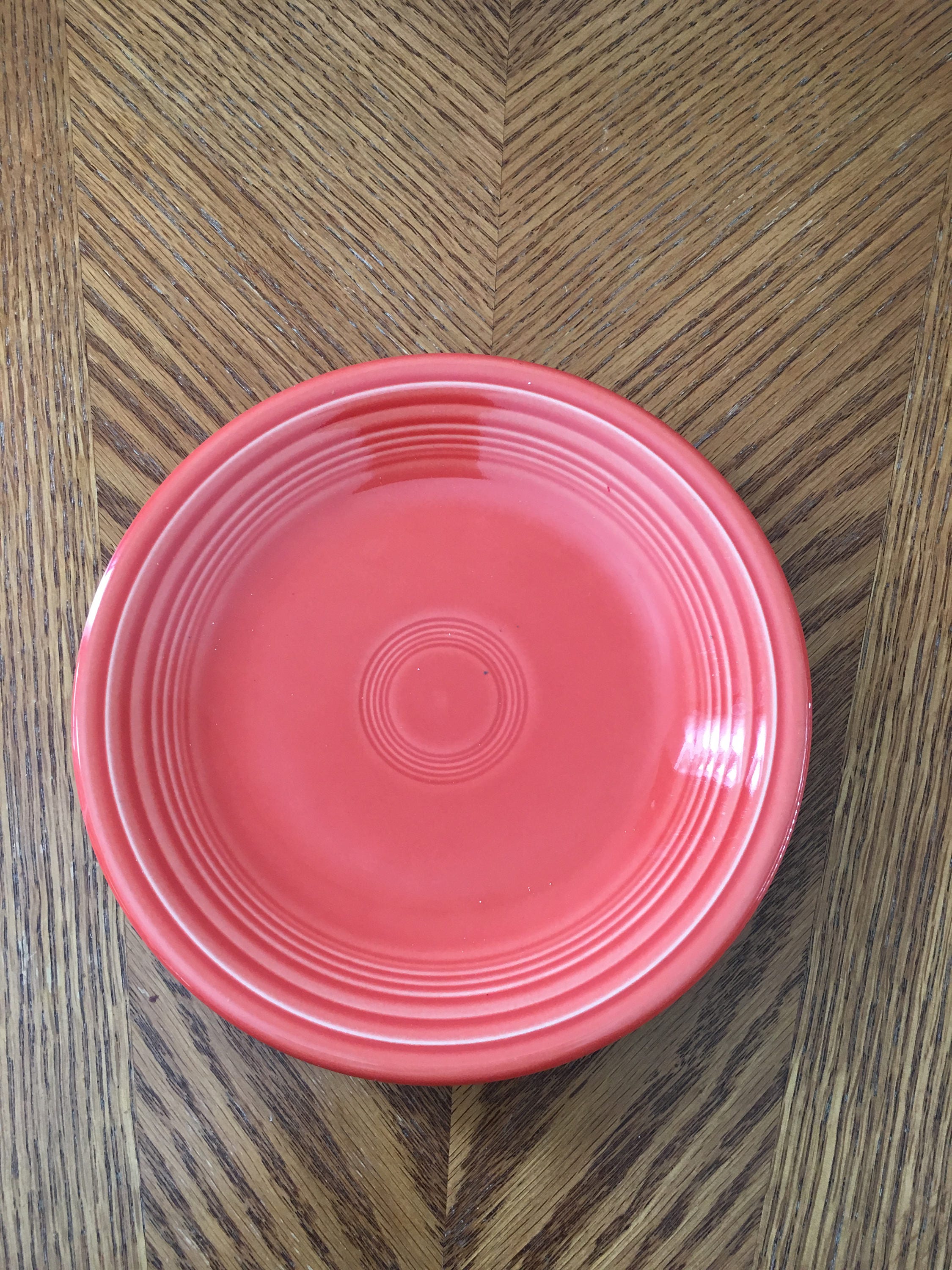 Vintage 1980's Fiestaware red luncheon plate