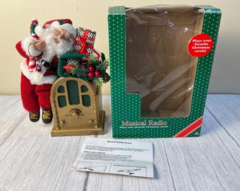 Christmas Holiday Creations musical Radio Santa in original box