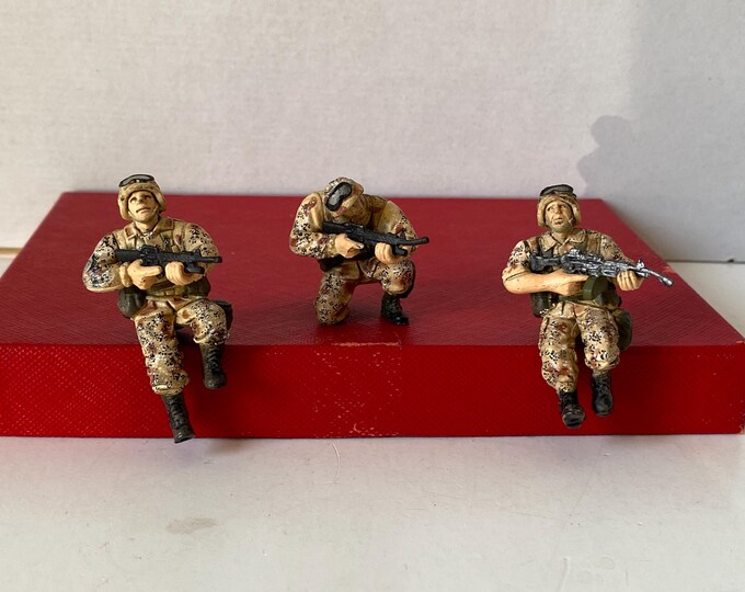 Set of 3 Military Special Ops Action Figures 1:18 scale