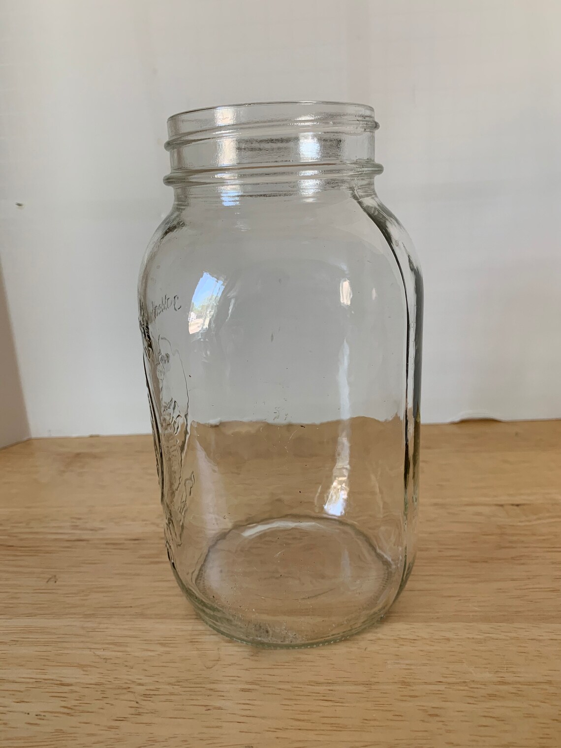 Vintage Golden Harvest quart size clear canning jar Etsy