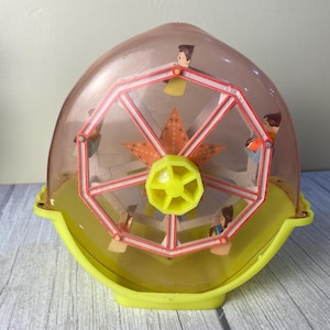 1960s Marlin Toys Co Wind Up Spinning  Musical Ferris Wheel