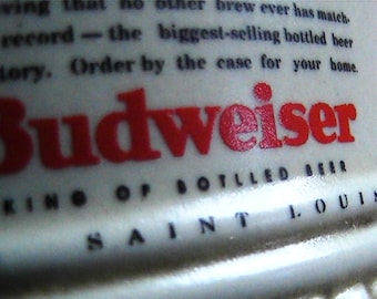 Very Rare ERROR stein CS 391 and CS 391E Budweiser 1st tin and stein series 1 correct stein 1 error stein