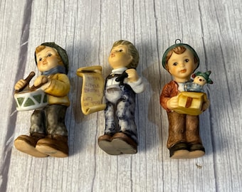 Choice 1997, 1999 vintage Berta Hummel boy figurine Christmas Ornaments