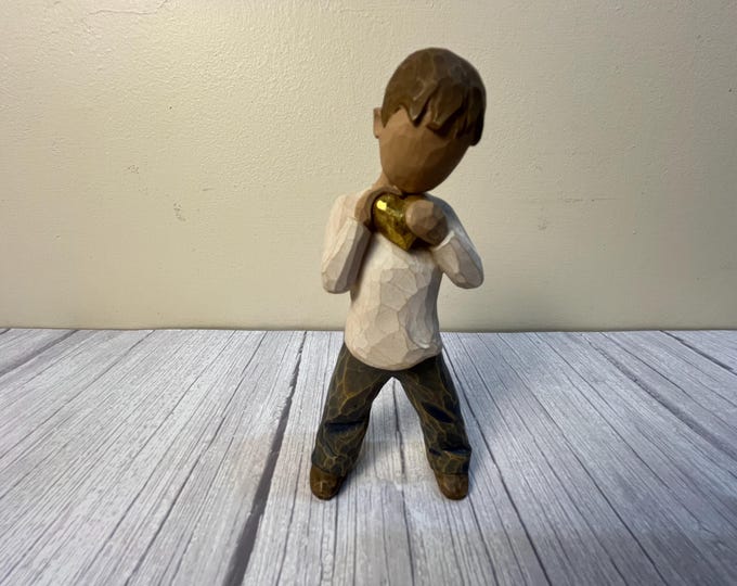 Vintage Willow Tree "Heart of Gold" Boy figurine