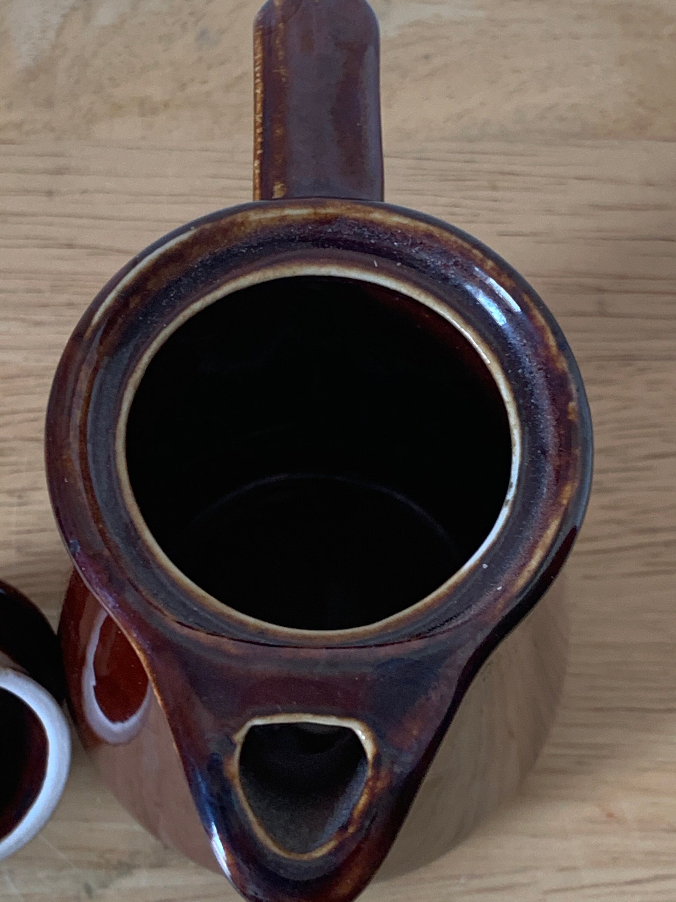 Vintage brown Hall tea pot