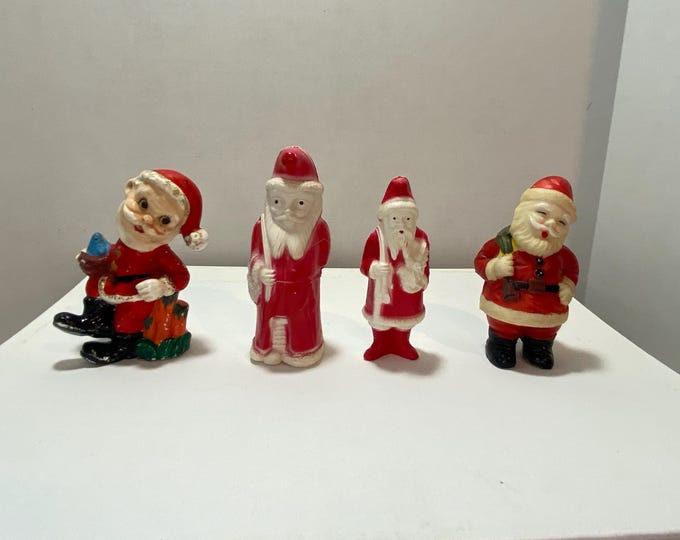 Choice of Vintage Celluloid, Ceramic or Squeaky Rubber Santa Figurine