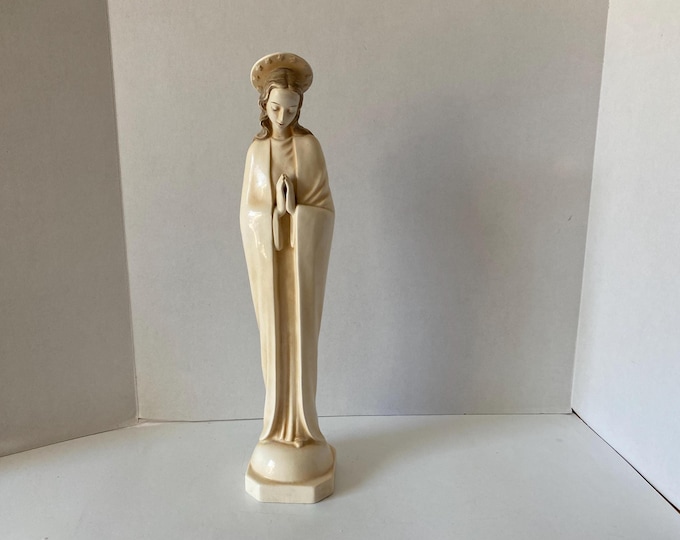 15" Tall TMK 3SS Hummel Praying Madonna with Halo porcelain ceramic statue made 1960-1972  No. 45/3 from Germany