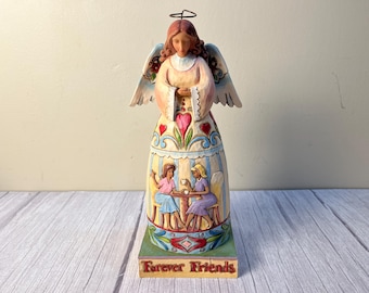 Vintage Heartwood Creek Jim Shore "Friendship Makes Life Worth Living" 4009247