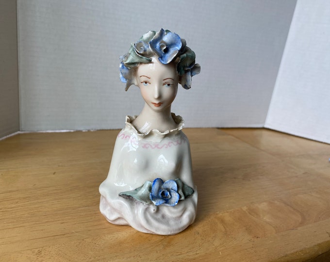 Cordey Cybis Dipped Lace Victorian ceramic Female Bust No. 5005