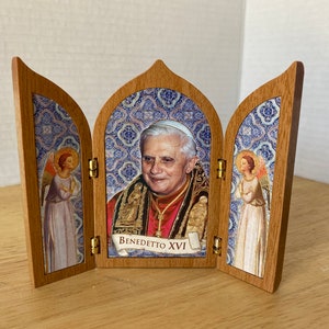 Beautiful Triptych of Pope Benedetto XVI