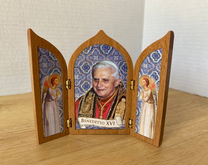 Beautiful Triptych of Pope Benedetto XVI