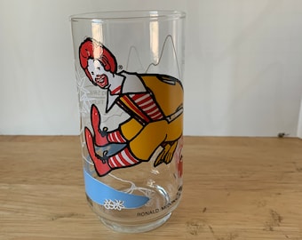 Vintage 1977 McDonalds Ronald McDonald Glass