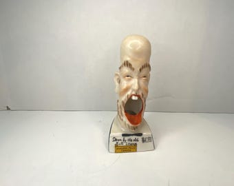 1940s Smoking Ashtray by Schafer and Vater - "Down By the Old Mill Stream" from their Singing Barber or Jolly Series w/Niagara Fall Sticker