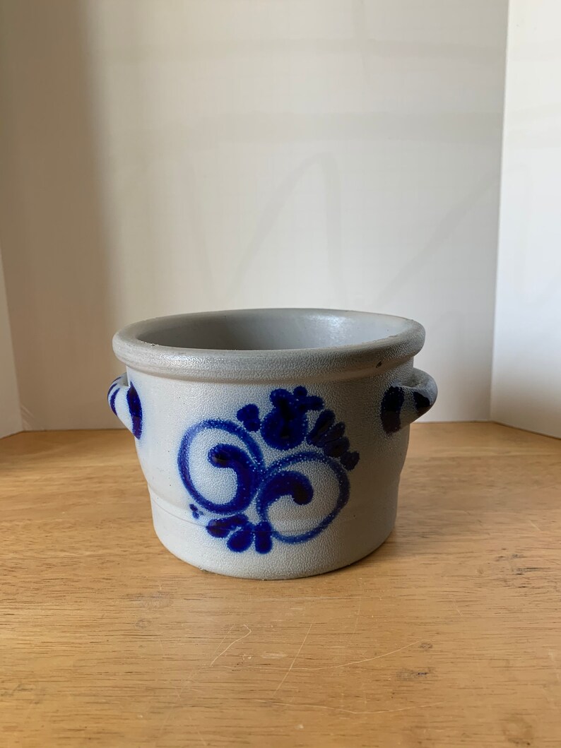 vintage 2 handle Salt Glaze bowlcrock