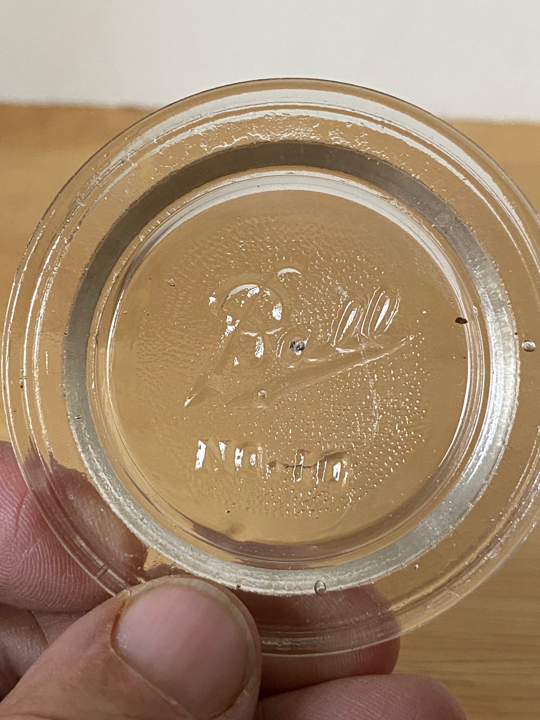 Vintage Ball No. 10 Glass Canning Lid Insert Etsy