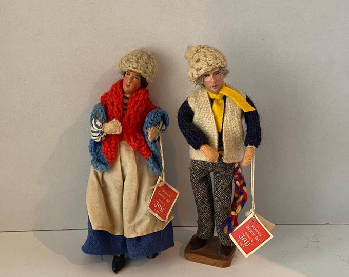Set of 2   Ireland  8" "Jay" dolls -  Woman of the West and  Connemara Man with original tags
